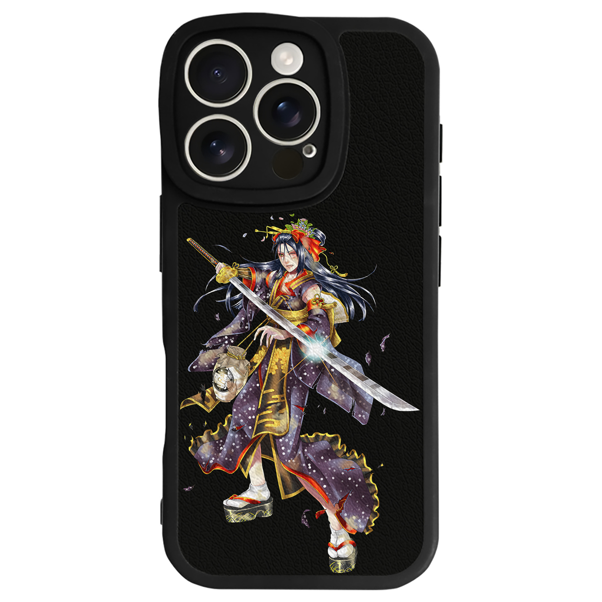 （画像用） 刀剣乱舞 Touken Ranbu 【iPhone 16シリーズ対応】シリコンスマホケース（レザー調） 材質：シリコン